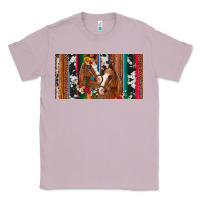 Lilac western horses gemstone horse cowhide leopard floral background licens Classic Tee - Artiststas