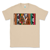 Mushroom western horses gemstone horse cowhide leopard floral background licens Classic Tee - Artiststas