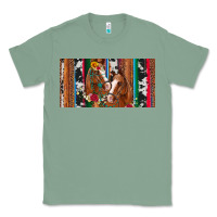 Western Horses Gemstone Horse Cowhide Leopard Floral Background Licens Classic Tee | Teevron