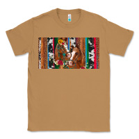 Toasted Coconut western horses gemstone horse cowhide leopard floral background licens Classic Tee - Artiststas