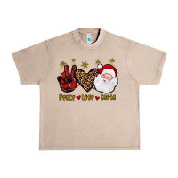 French Oak peace love santa Urban Heavy Tee - JahusDesignShop