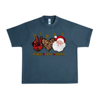 Midnight Navy peace love santa Urban Heavy Tee - JahusDesignShop
