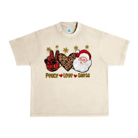 Sandshell peace love santa Urban Heavy Tee - JahusDesignShop