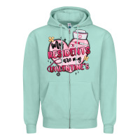 Seafoam my residents are my valentines Zipper Hoodie - MaliasSmallBusiness