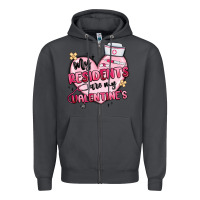Smoke my residents are my valentines Zipper Hoodie - MaliasSmallBusiness