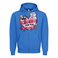 True Royal my residents are my valentines Zipper Hoodie - MaliasSmallBusiness