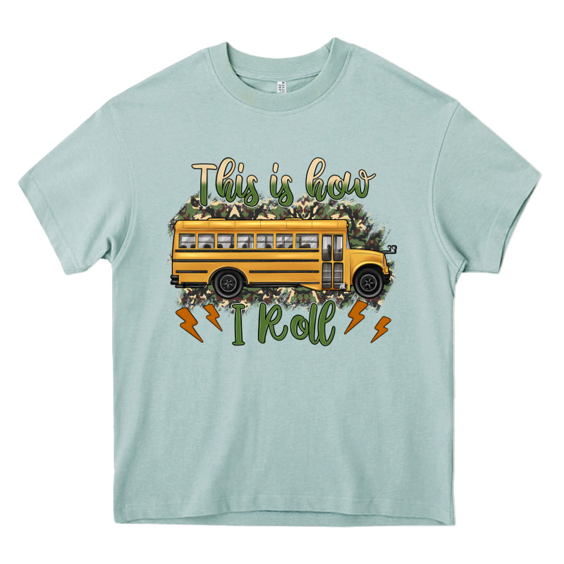 This Is How I Roll School Bus Camouflage Heavy Core Tee by Artiststas | Teevron