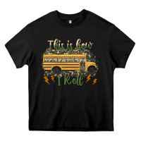 Black this is how i roll school bus camouflage Heavy Core Tee - Artiststas