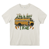 Cream this is how i roll school bus camouflage Heavy Core Tee - Artiststas