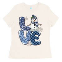 Bone love snowman Ladies Tee - MaliasSmallBusiness