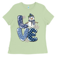 Matcha love snowman Ladies Tee - MaliasSmallBusiness