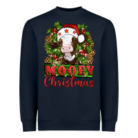 Navy Mooey christmas Heavyweight Sweatshirt - Artiststas