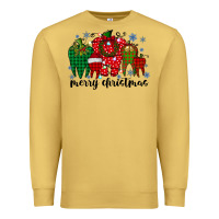 Antique Gold merry christmas tooth Premium Sweatshirt - RacoonDesign