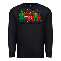 Black merry christmas tooth Premium Sweatshirt - RacoonDesign