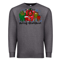 Charcoal Heather merry christmas tooth Premium Sweatshirt - RacoonDesign