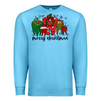 Ocean Blue merry christmas tooth Premium Sweatshirt - RacoonDesign