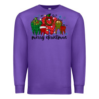 Purple merry christmas tooth Premium Sweatshirt - RacoonDesign
