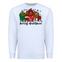 White merry christmas tooth Premium Sweatshirt - RacoonDesign