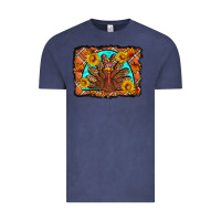 Vintage Denim Thanksgiving Turkey Vintage Tee - Artiststas