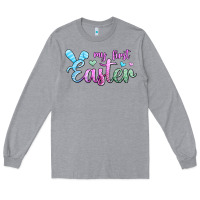 Heather Grey my first easter Long Sleeve Tee - Jasminsmagicworld