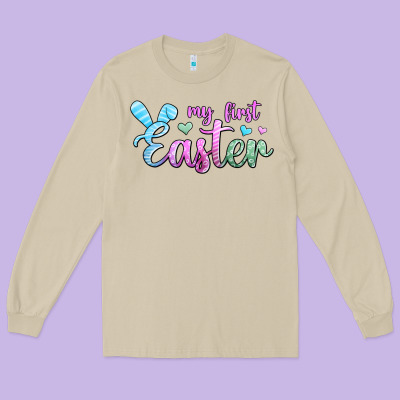 My First Easter Long Sleeve Tee Designed By Jasminsmagicworld