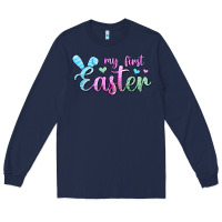 Navy my first easter Long Sleeve Tee - Jasminsmagicworld