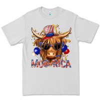Dove Grey moorica with cow billie wilder Premium Tee - texasbilliewilder