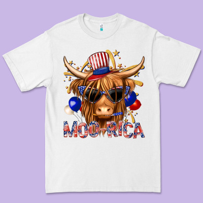 Premium Tee moorica with cow billie wilder