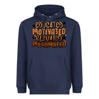 Navy educated motivated elevated melanated Heavyweight Hoodie - LillyAllenDesigns