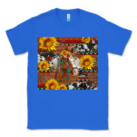True Royal western horse with sunflowers and aztec leopard cowhide Classic Tee - Artiststas
