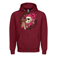 Burgundy its cold outside like my heart Zipper Hoodie - MaliasSmallBusiness