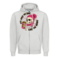 Dove Grey its cold outside like my heart Zipper Hoodie - MaliasSmallBusiness
