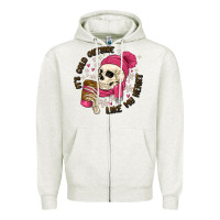 Oatmeal Heather its cold outside like my heart Zipper Hoodie - MaliasSmallBusiness