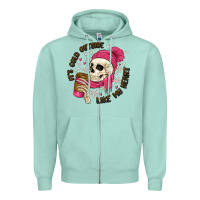 Seafoam its cold outside like my heart Zipper Hoodie - MaliasSmallBusiness