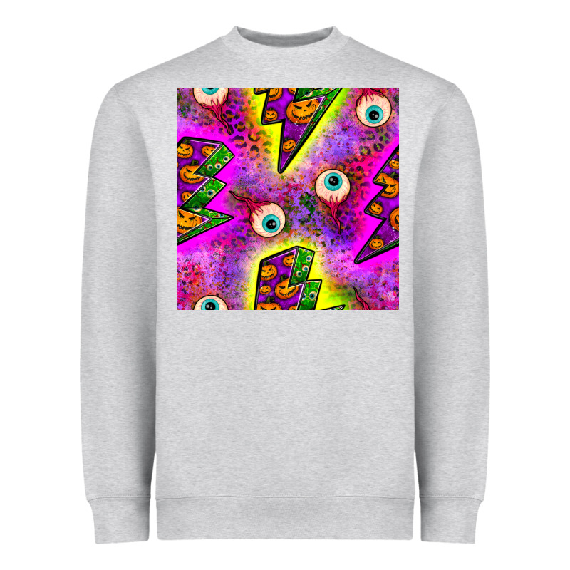 Halloween Thunders Seamless Pattern Heavyweight Sweatshirt by BundleAndBundleShop | Teevron