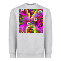 Heather Grey halloween thunders seamless pattern Heavyweight Sweatshirt - BundleAndBundleShop