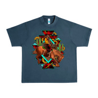 Midnight Navy aztec rodeo cowboy christmas Urban Heavy Tee - JahusDesignShop