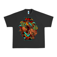 Pigment Black aztec rodeo cowboy christmas Urban Heavy Tee - JahusDesignShop