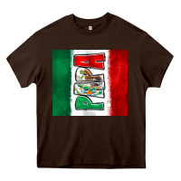 Chocolate Brown mexico papa Heavy Core Tee - Zillion Design Studio