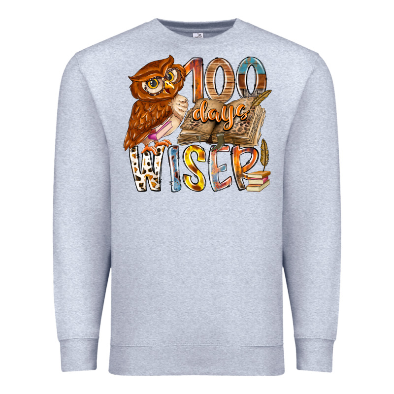 100 Days Wiser Premium Sweatshirt by RacoonDesign | Teevron