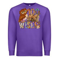 Purple 100 days wiser Premium Sweatshirt - RacoonDesign