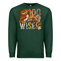 Sports Green 100 days wiser Premium Sweatshirt - RacoonDesign