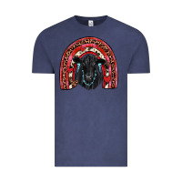 Vintage Denim valentines black angus  rainbow Vintage Tee - JahusDesignShop