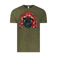 Vintage Olive valentines black angus  rainbow Vintage Tee - JahusDesignShop