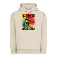 Pigment French Oak free ish since 1865 juneteenth Urban Hoodie - CowGirlArtShop