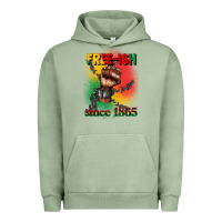 Pigment Oil Green free ish since 1865 juneteenth Urban Hoodie - CowGirlArtShop
