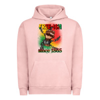 Pigment Salmon free ish since 1865 juneteenth Urban Hoodie - CowGirlArtShop