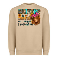Mushroom heifers be trippin ok maybe i pushed her long hair Heavyweight Sweatshirt - Jasminsmagicworld