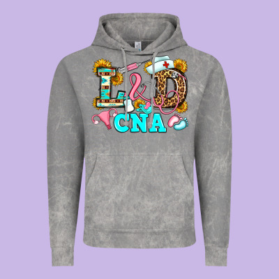 Labor And Delivery Cna Vintage Hoodie Designed By Jahusdesignshop