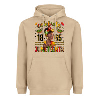 Mushroom celebrate 1865 juneteenth with black woman Heavyweight Hoodie - LillyAllenDesigns